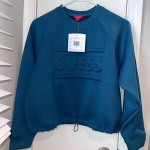 GUESS Teal Crew Neck Sweater